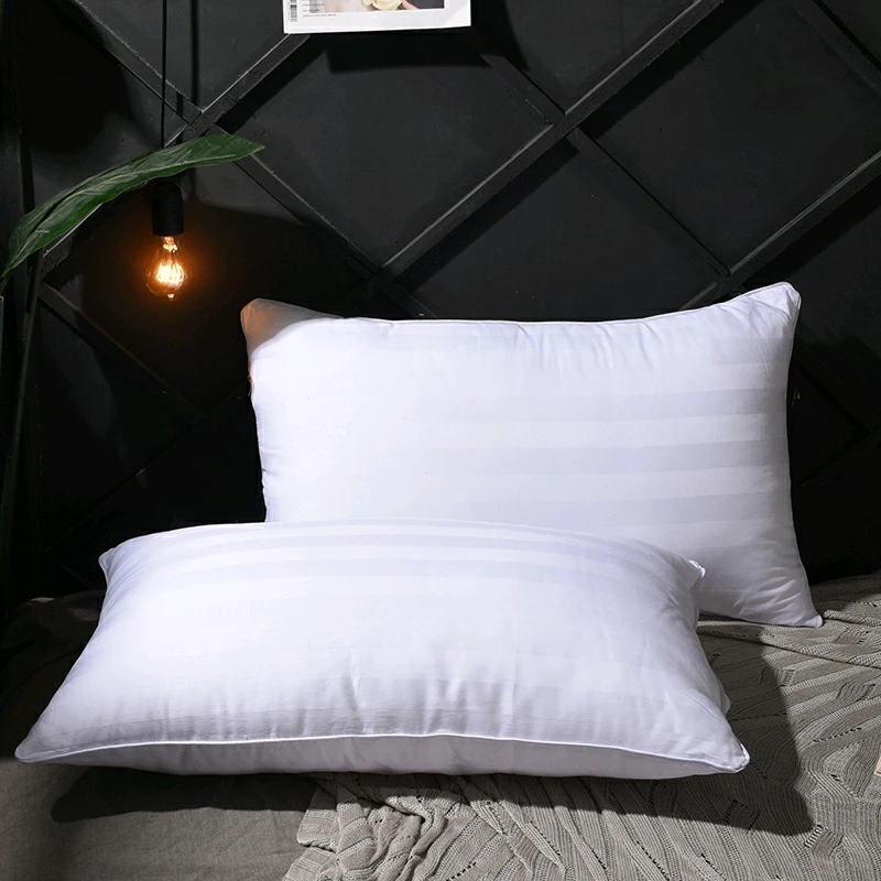 BEINALUO/贝纳罗星级酒店款全棉枕芯羽丝绒枕头中高枕 一对装成人