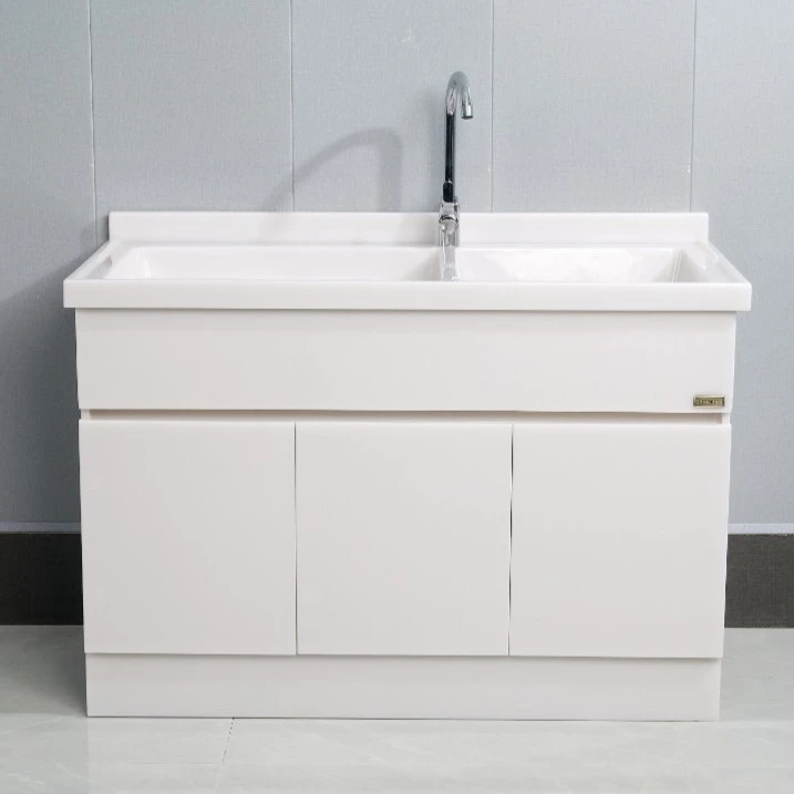 汉白玉阳台洗衣机伴侣柜组合整体柜带搓衣板一体盆水槽洗衣柜玉石