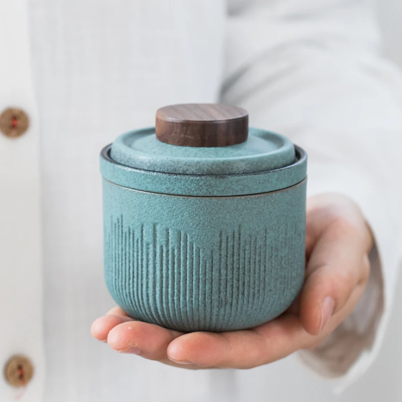 单人茶杯便携包户外露营旅行茶具套装陶瓷快客杯旅行茶具套装随身