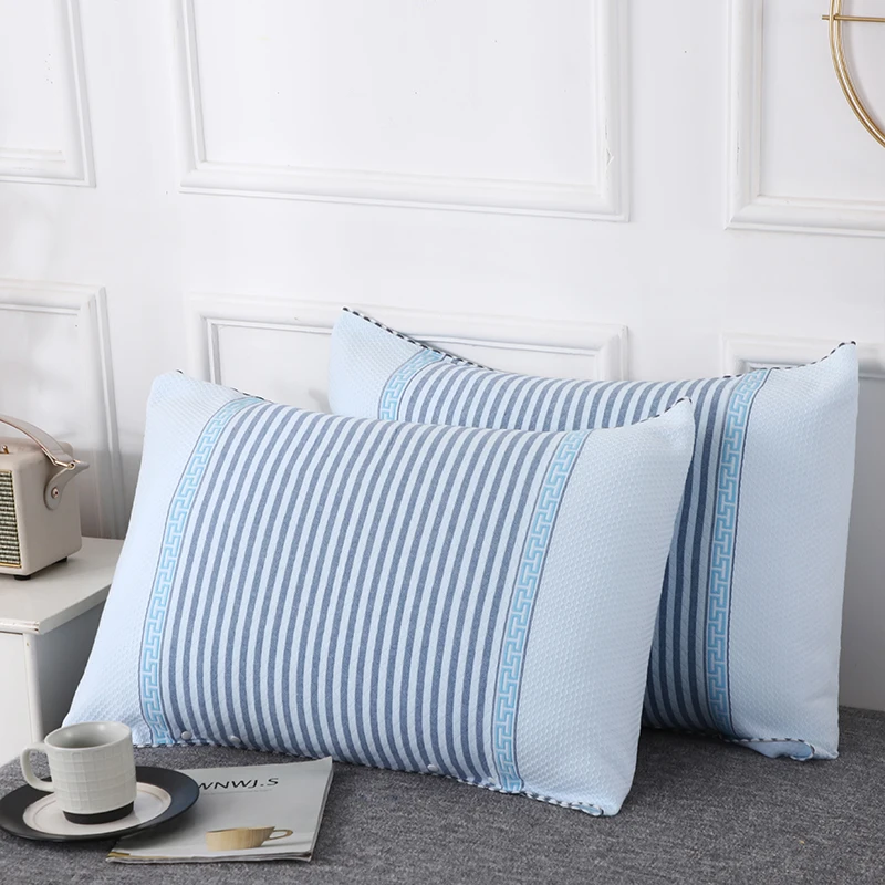 魔术纯棉枕巾防脱落一对装全棉家用带扣固定男生北欧风盖巾枕头巾