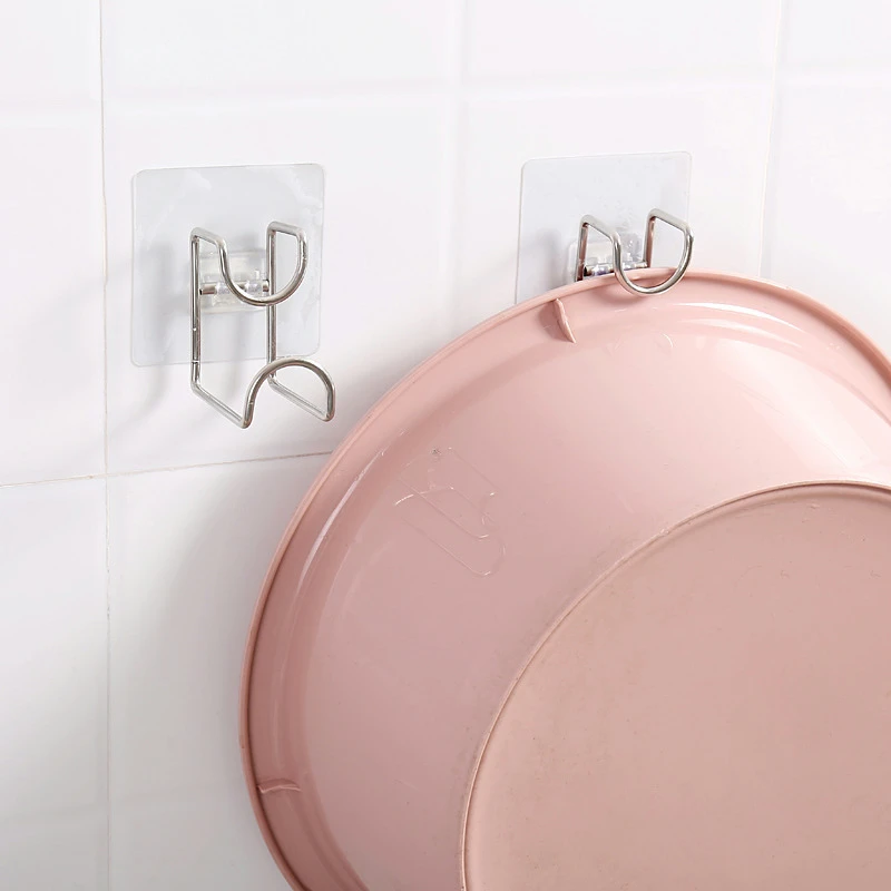 【拍一发二】免打孔不锈钢脸盆架卫生间脸盆壁挂盆架新奇家用好物