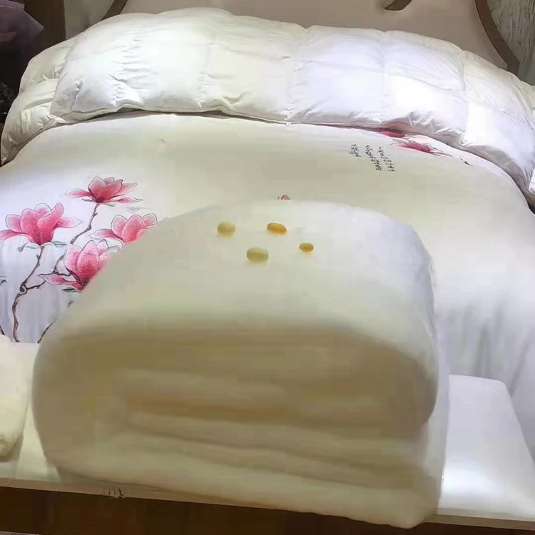手剥双宫桑蚕丝蚕丝被子母被