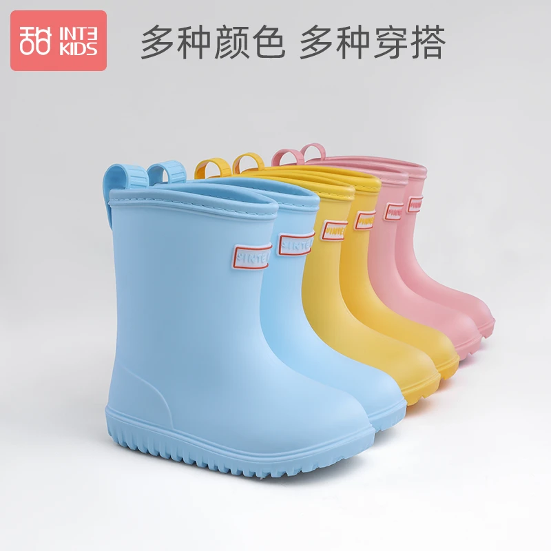 【甜甜仔】儿童雨鞋小童防滑宝宝轻便小孩防水男童胶鞋软底雨靴
