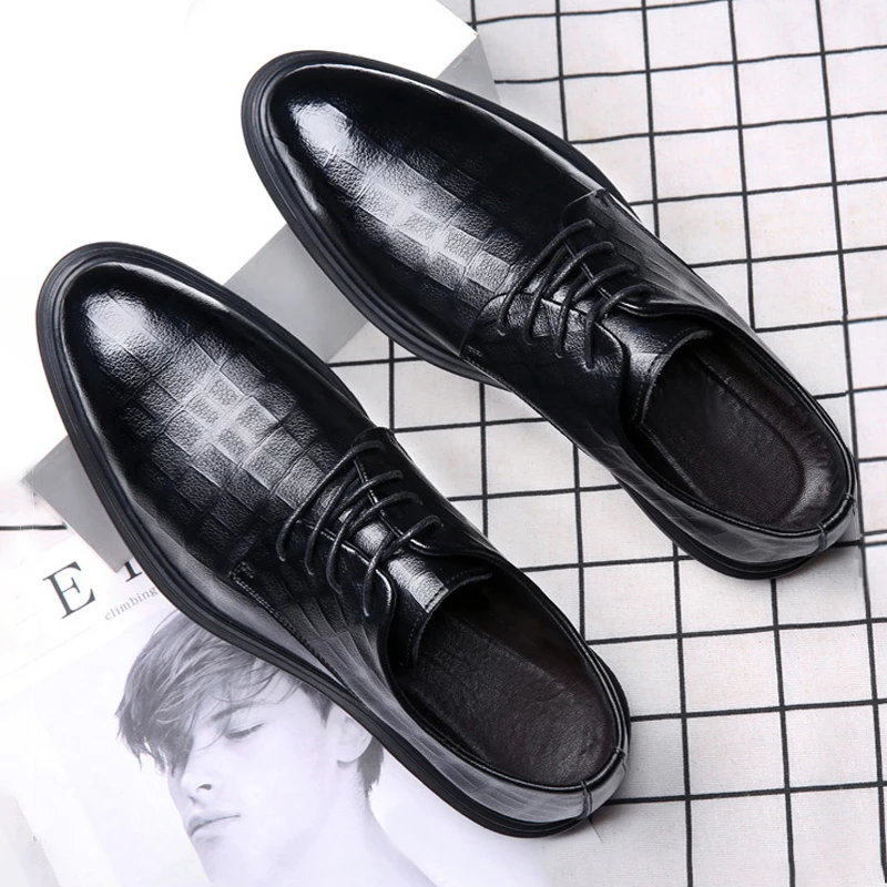 特大码男士皮鞋45秋季商务正装男鞋46休闲透气舒适47新郎结婚鞋48