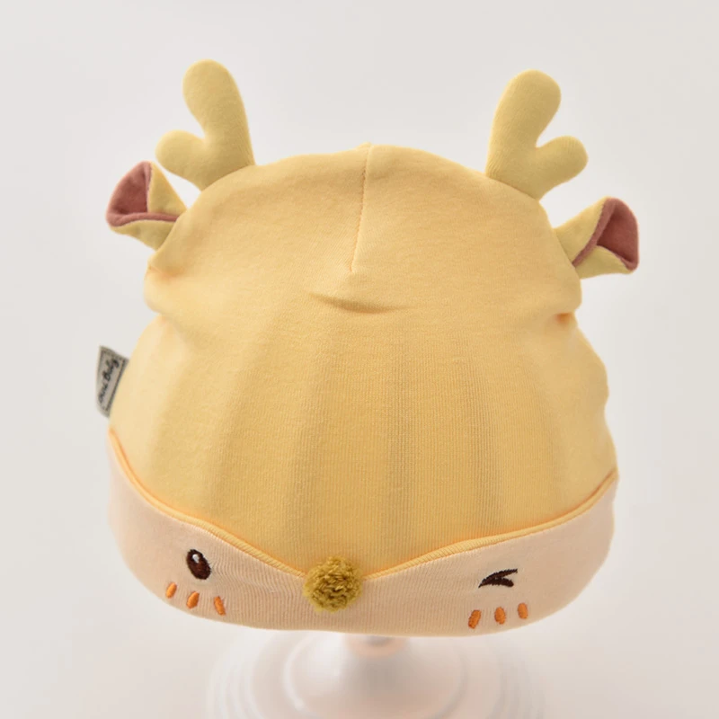 宝宝帽子超萌可爱新生儿春秋夏季薄款婴儿套头帽韩版婴幼儿胎帽潮