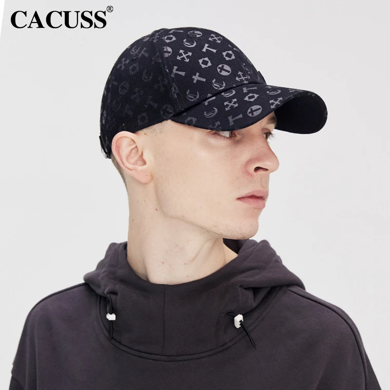 CACUSS高品质满印皮标铁标男女同款棒球帽