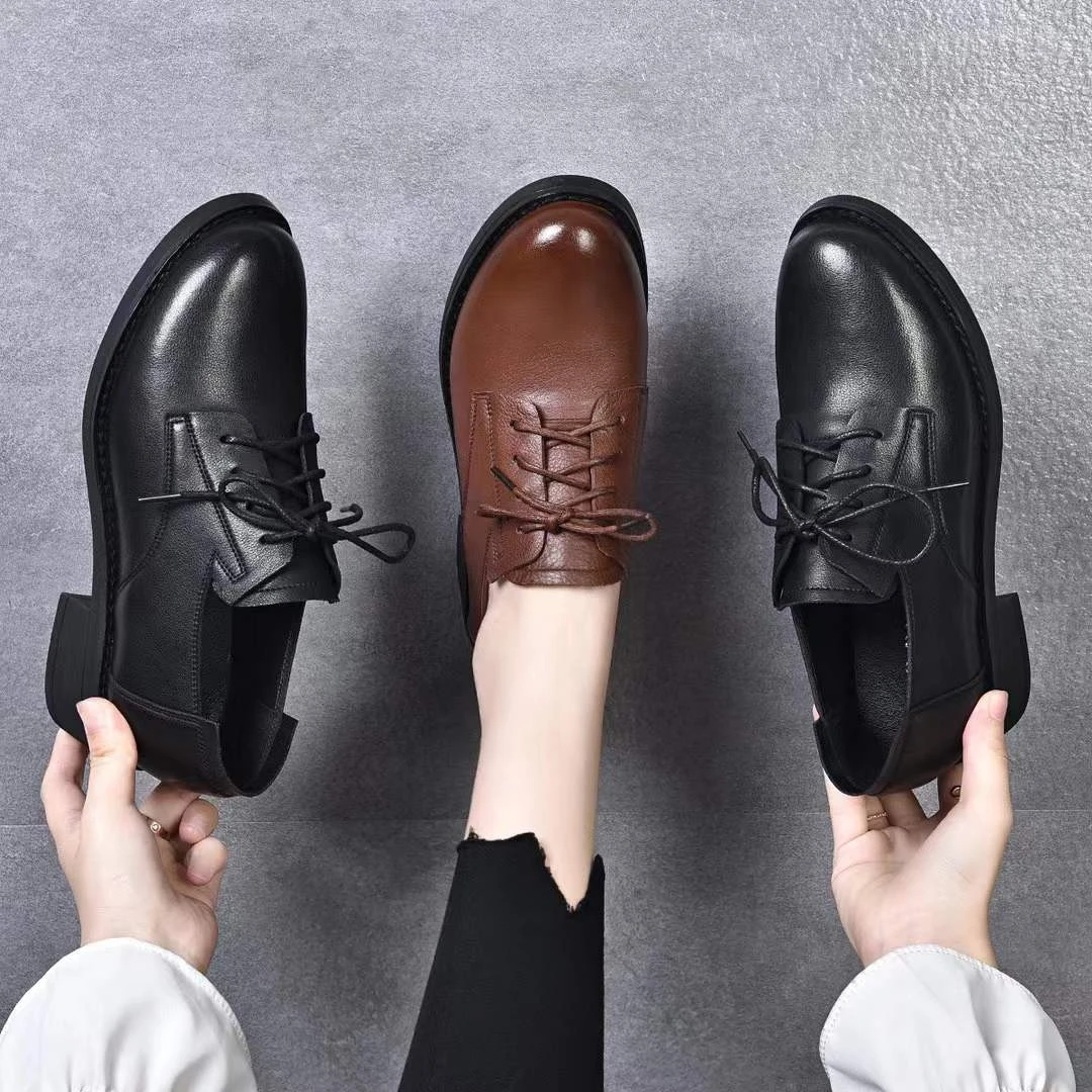 早春新款系带单鞋欧62223