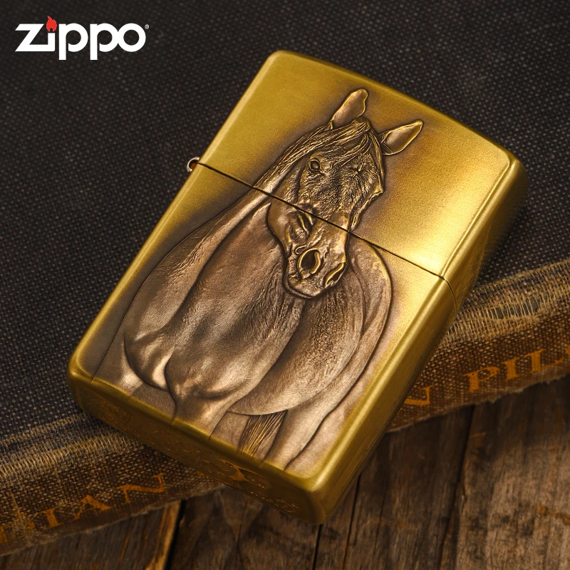 ZIPPO/之宝打火机【马到成功】盔甲双面马防风男士送礼收藏DYJ1H1X1