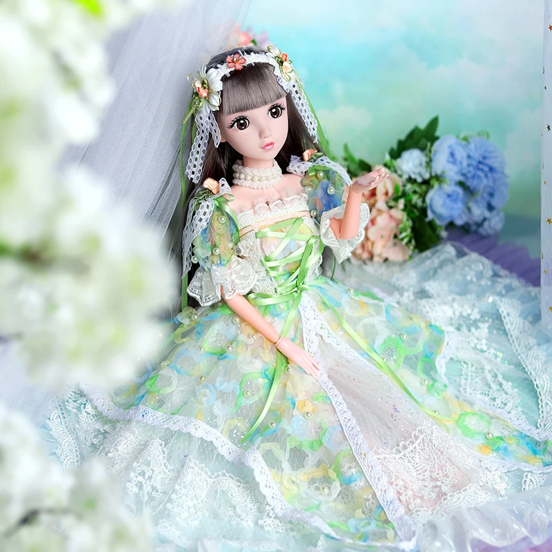 80厘米洋娃娃绿芙公主玛佩尔珍藏版可动女孩玩具礼物豪华精美礼盒