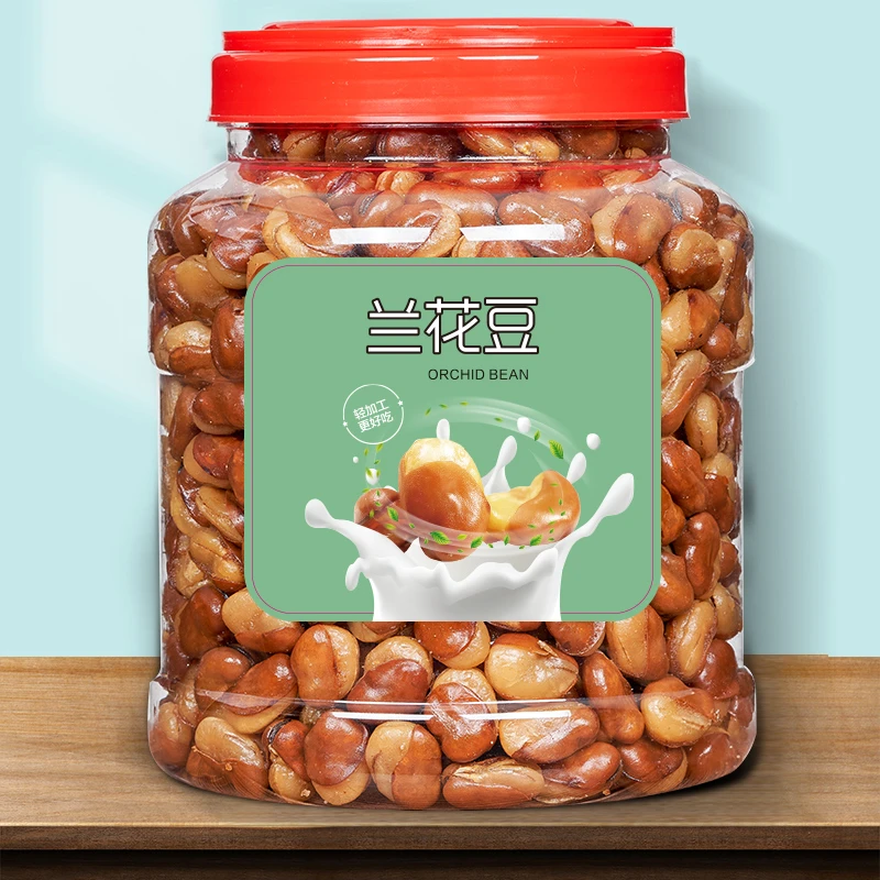 牛肉味兰花豆500g净含量下酒菜休闲小零食坚果干果油炸蚕豆250g