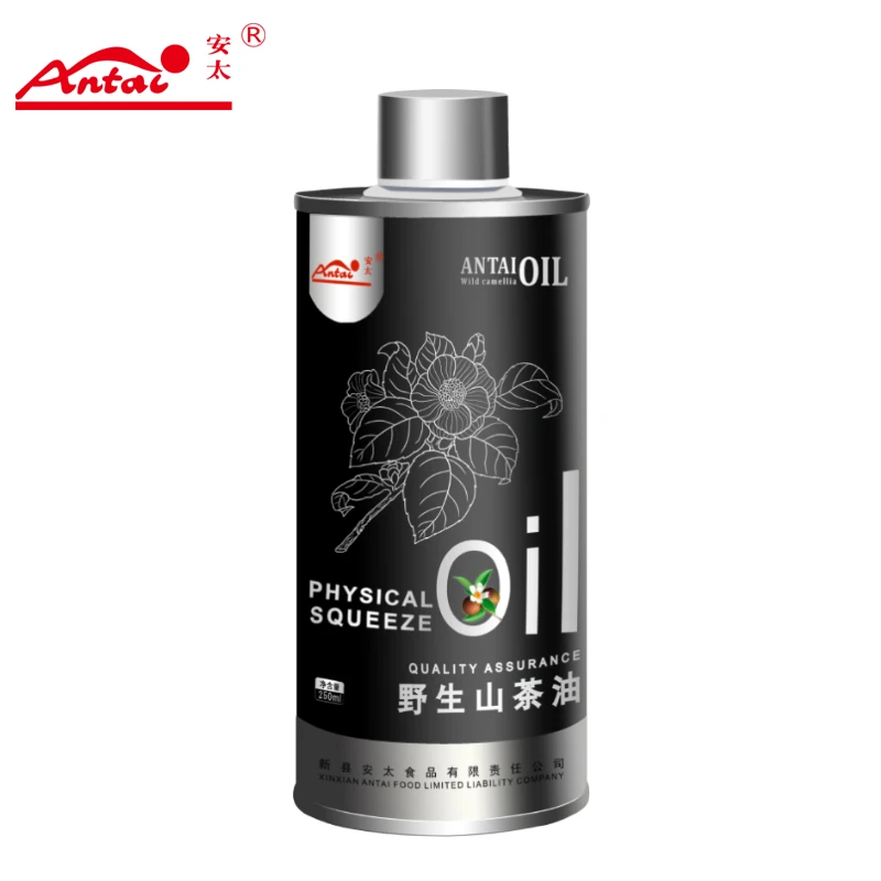 安太山茶油木本植物油纯茶油250ml圆罐