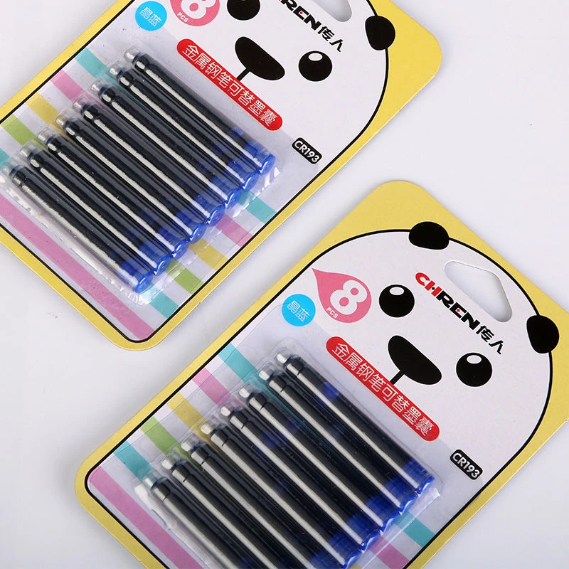 传人小口径2.6mm钢笔墨囊蓝色黑色晶蓝