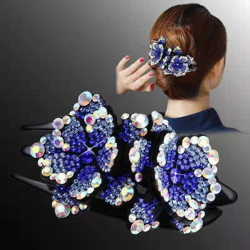 亚克力发饰 三齿鸭嘴夹妈妈后脑勺盘发大号抓夹头饰优雅气质横夹