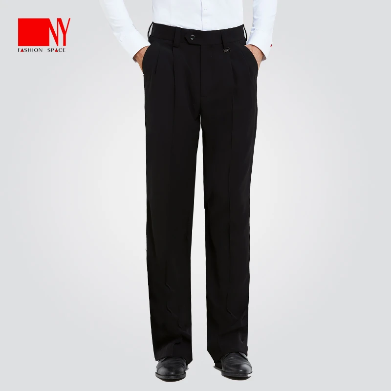 NY21108K纳艺男士裤拉丁舞裤摩登舞裤国标舞裤交际舞裤黑色阔腿裤