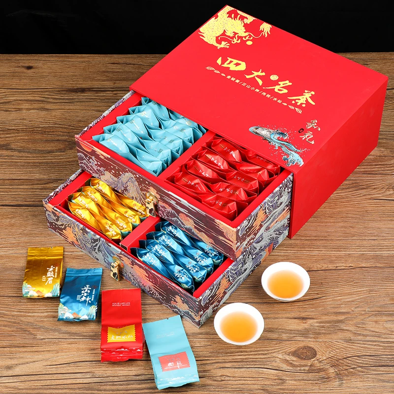 四大茗茶蜜香红茶茶叶礼盒装礼品送礼500克