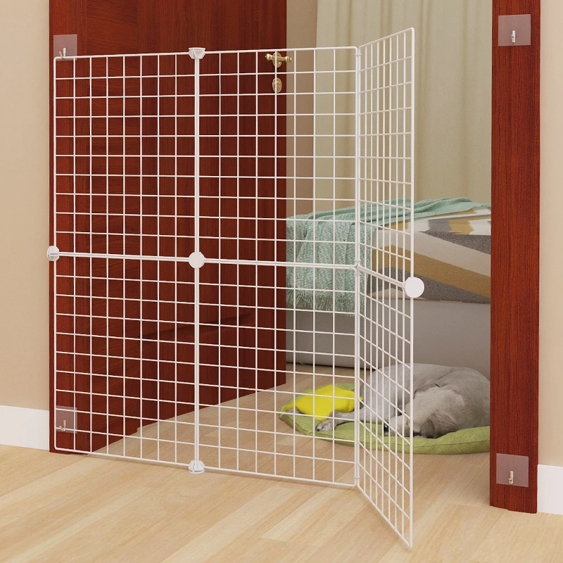 宠物门栏围栏隔离门档狗栅栏挡板防狗室内拦狗栏杆楼梯口泰迪护栏
