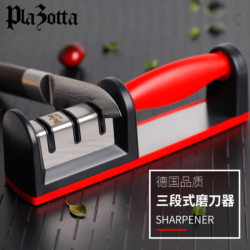 【品质好货】德国三段式磨刀器粗磨细磨精密磨刀棒磨刃厨房小工具