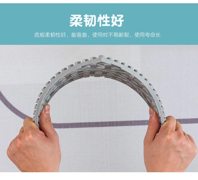 儿童益智类拼插积木底板32X32颗粒【黑白灰3块】
