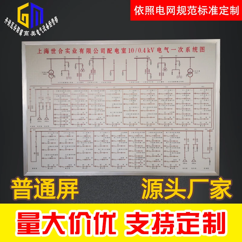 马赛克电力模拟屏配电室变电所开关站开闭所电房地铁牵引屏配电屏