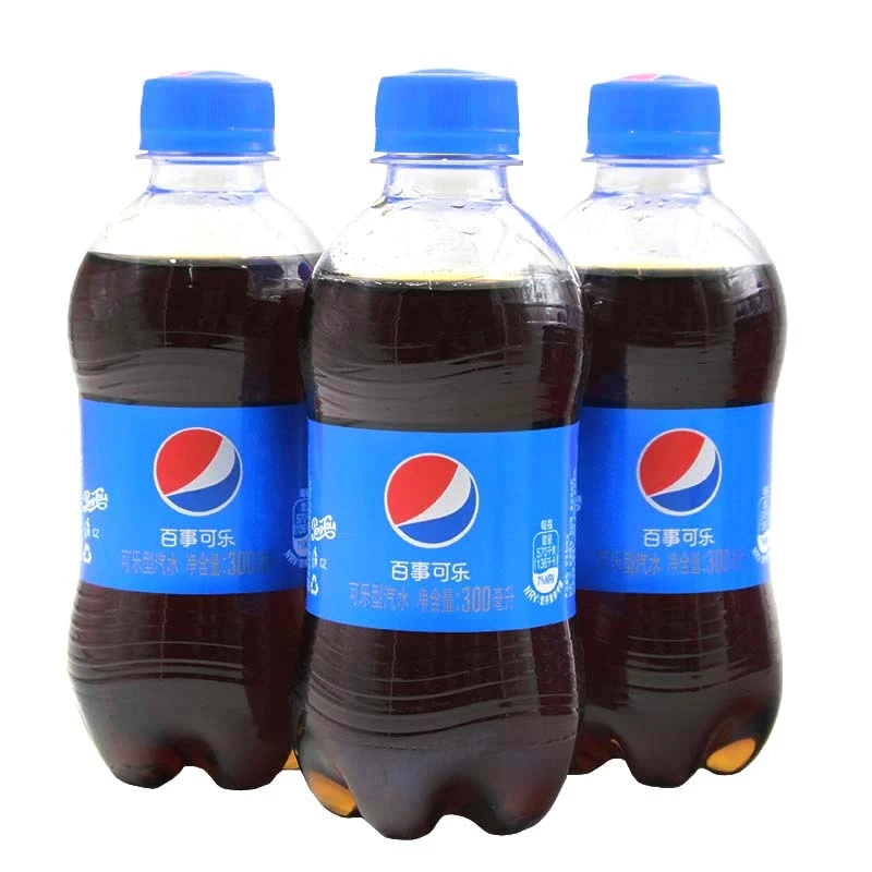 【活动专享】百事可乐酸饮料汽水饮品PET300ml*4夏天瓶装迷你装