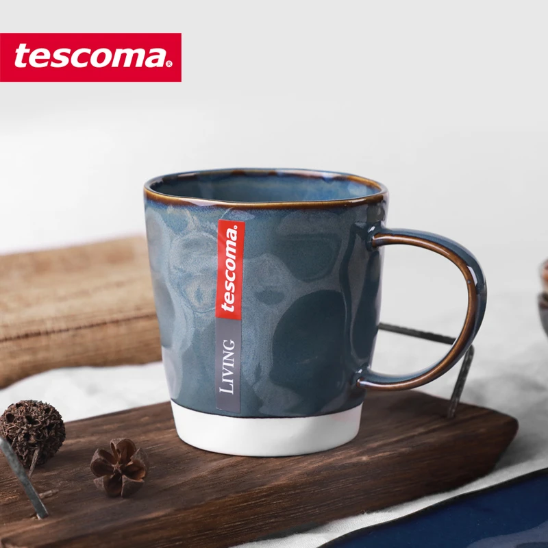 tescoma LIVING 创意欧式陶瓷杯 复古家用咖啡杯套装 中华五色