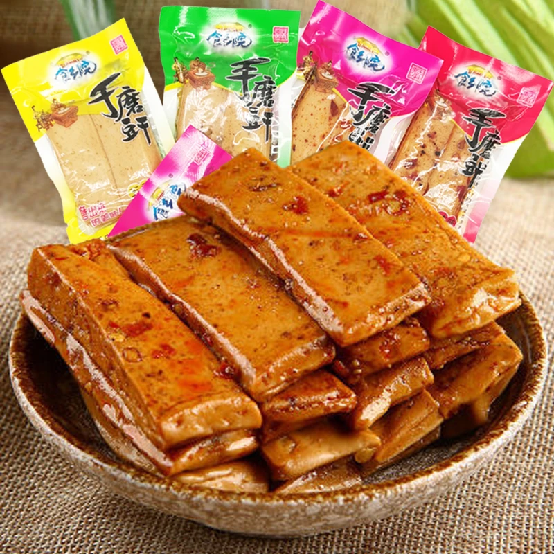 重庆手磨豆干麻辣零食香辣豆腐干开袋即食休闲食品
