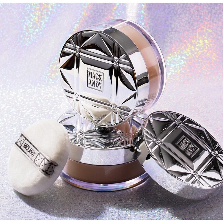 【玛可安迪散粉】不脱妆不卡粉细闪亮片定妆粉防水防汗控油