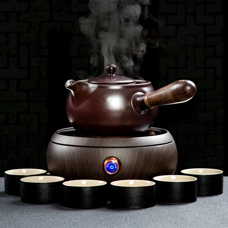唐丰陶瓷煮茶器普洱煮茶壶套装家用茶具烧茶壶电热电陶炉煮茶炉