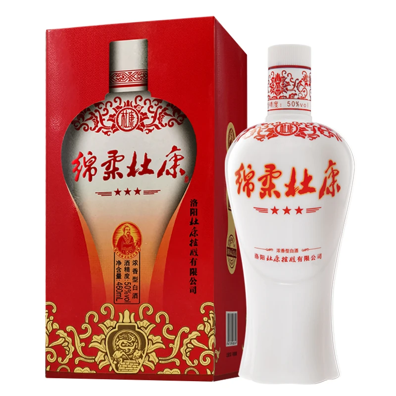 杜康绵柔三星酒460ml单瓶装纯粮酿造经典浓香型白酒50度460ml/瓶