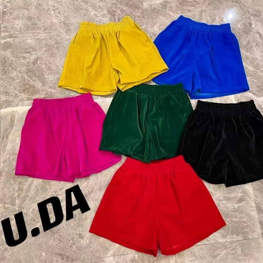 【优搭严选】优搭定制设计感小众休闲宽松松紧腰短裤9088