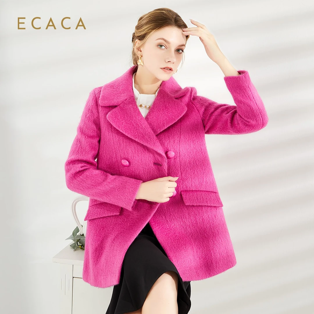 时尚韩版风衣洋气毛呢冬季气质翻领外套女士加厚 EF0PF770-CO