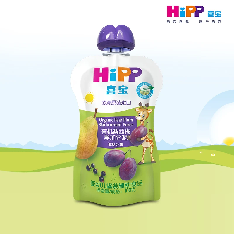 喜宝HiPP有机果泥袋装婴幼儿辅食袋装辅食泥吸吸乐【口味混搭】