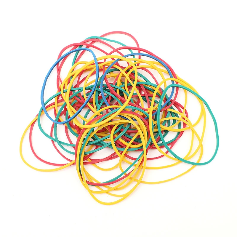 【彩色橡皮筋 魔术皮筋 高弹力彩色皮套 魔术道具用品 】