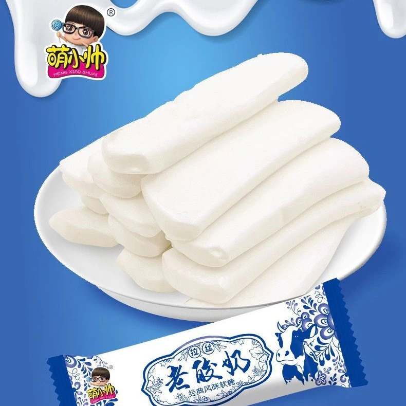 萌小帅拉丝老酸奶软糖 牛奶味诶软糖 30根/盒 390g/盒