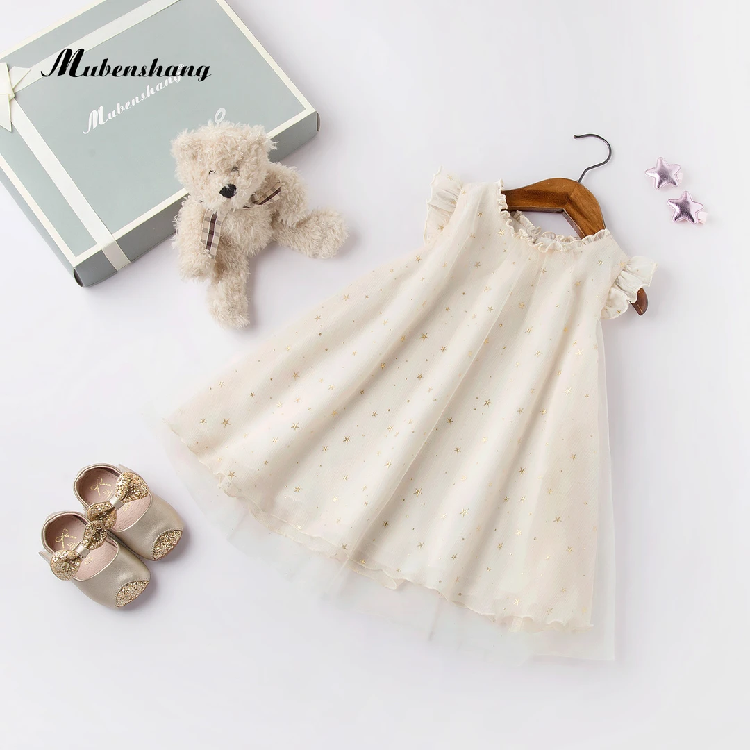 木本尚女童夏季洋气连衣裙春夏宝宝儿童高贵公主裙周岁礼服小婴童