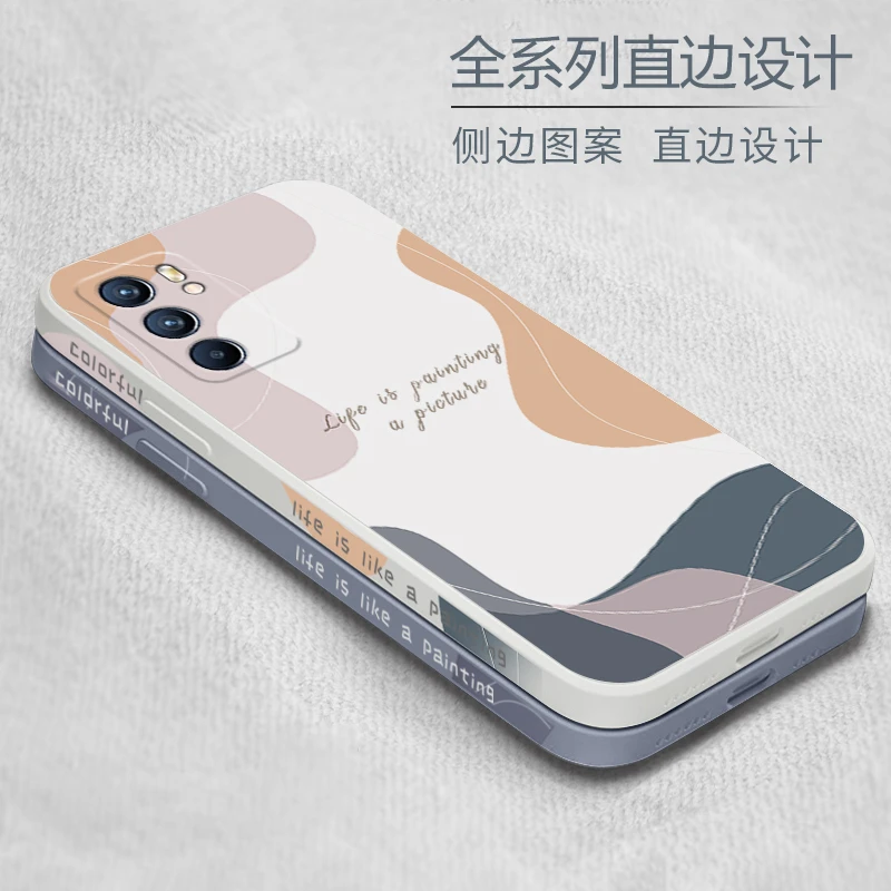 opporeno6手机壳新款液态硅胶reno6pro男女款reno6pro+个性创意潮