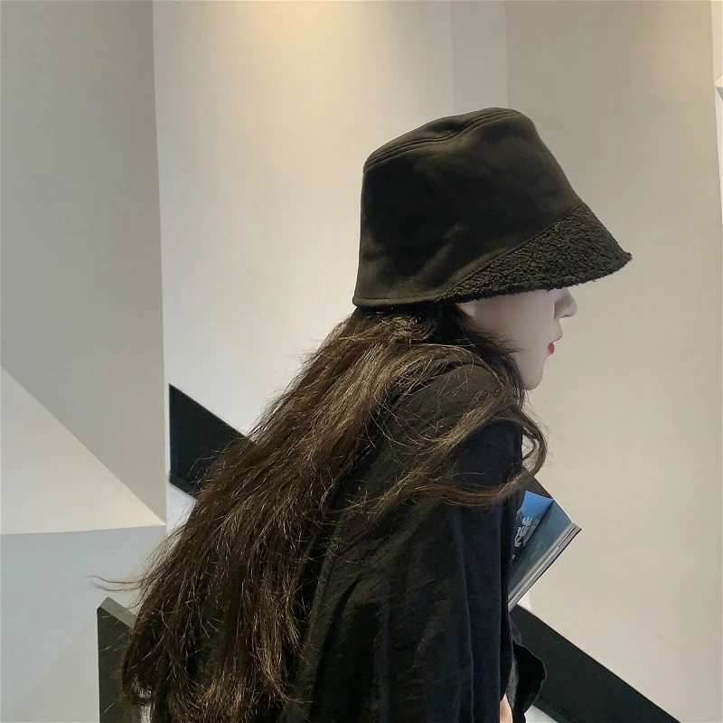 【韩版水桶渔夫帽】前长后短秋冬季穿搭冷淡风帽子女显脸小网红时尚
