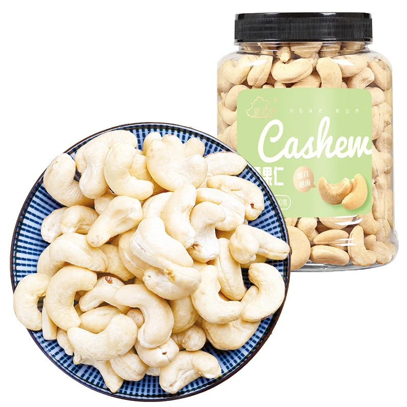 新货越南腰果仁原味熟烘焙散装坚果罐装干果孕妇400g营养特大颗粒