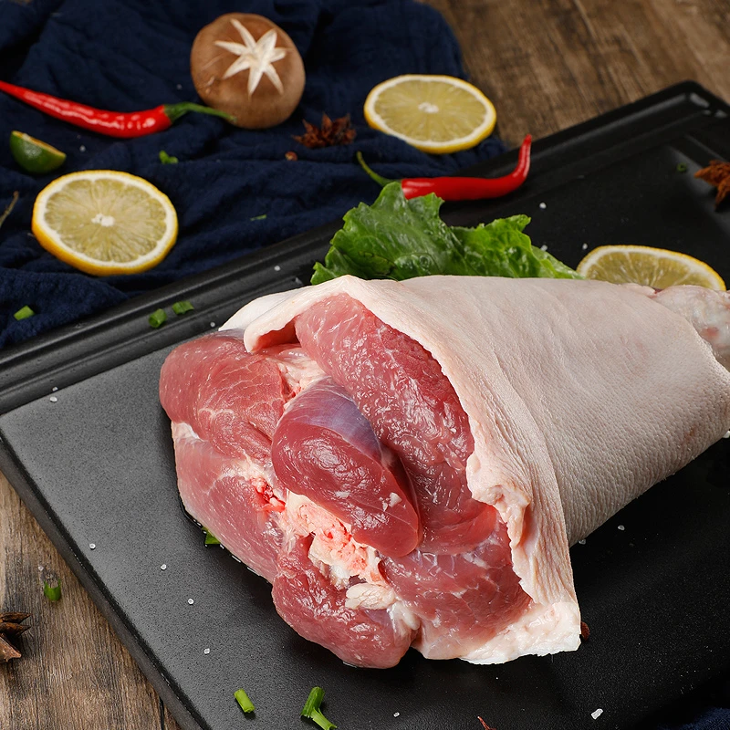 初土记纯粮散养皖南黑毛土猪猪肘3斤装顺丰包邮