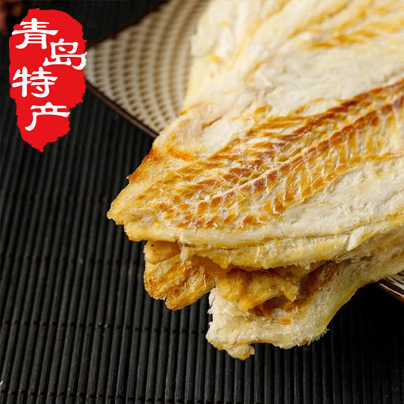 集鲜舫烤鱼片即食香酥鱼片日式袋装办公室休闲零食鳕鱼片100g