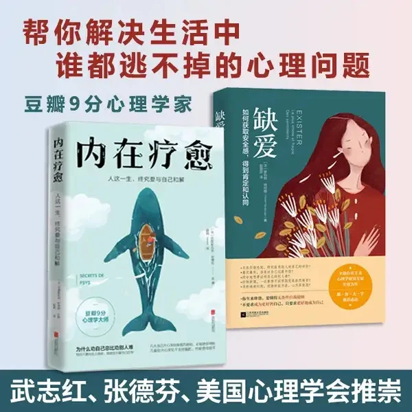 翰林  全两册 内在疗愈+缺爱 如何获取安全感得到肯定和认同书籍