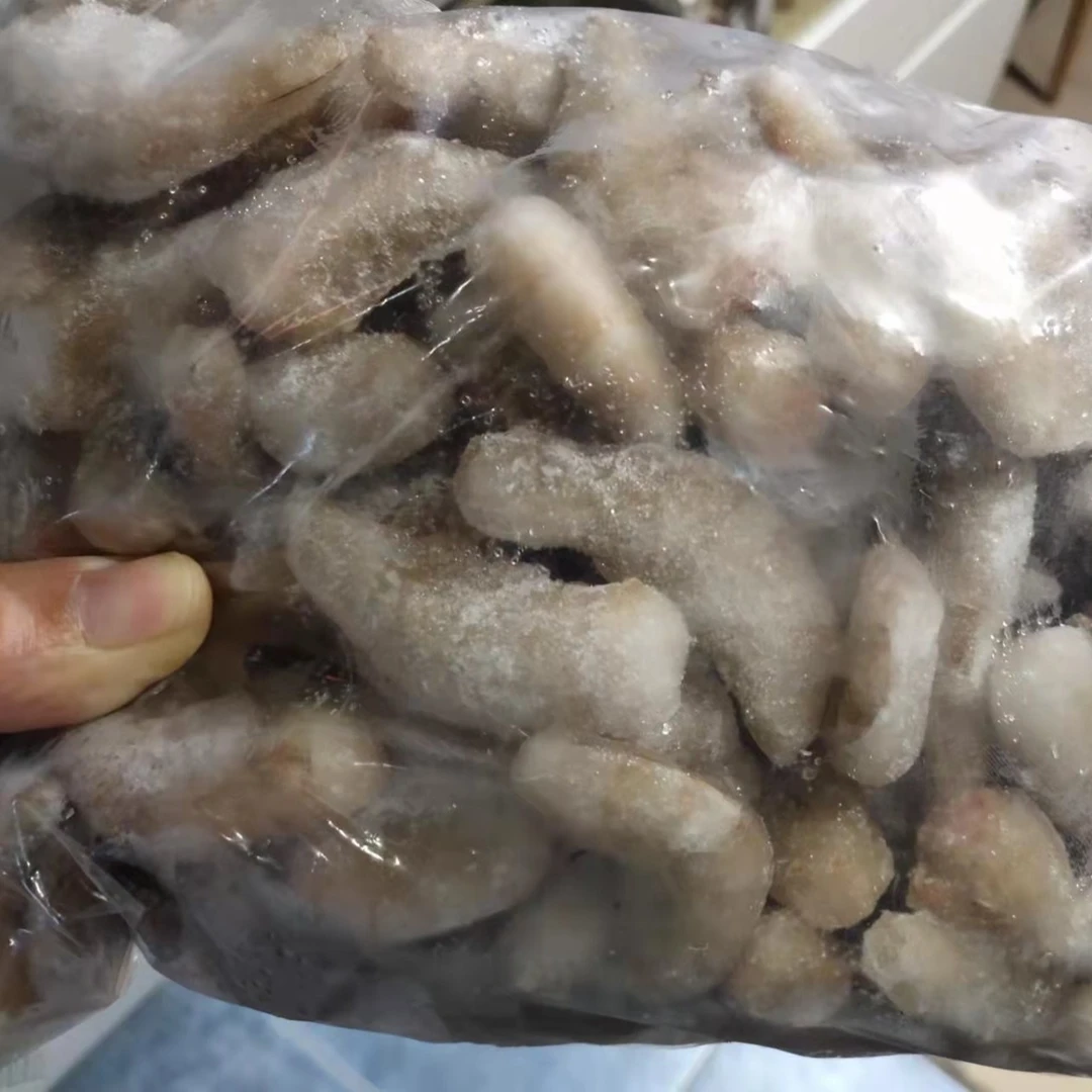 冷冻去头青虾段观赏鱼龙鱼虎鱼魟鱼饲料