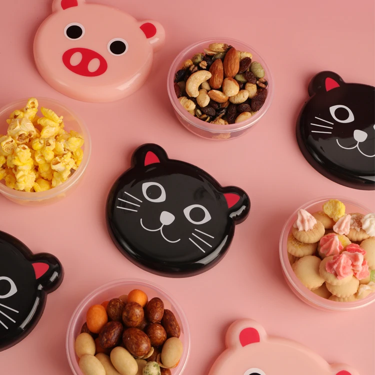 【精铸山东仓】125ML小猫小猪迷你可爱带盖家用创意冷冻盒