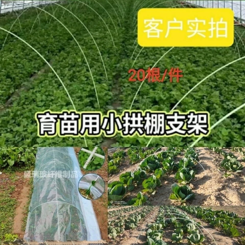 玻璃钢纤维小拱棚支架多肉遮雨棚支架 家用蔬菜拱棚种植育苗支架