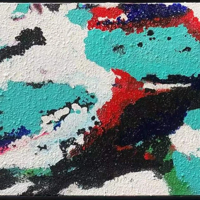 何婷 《幽梦影》布面油画 50×120cm