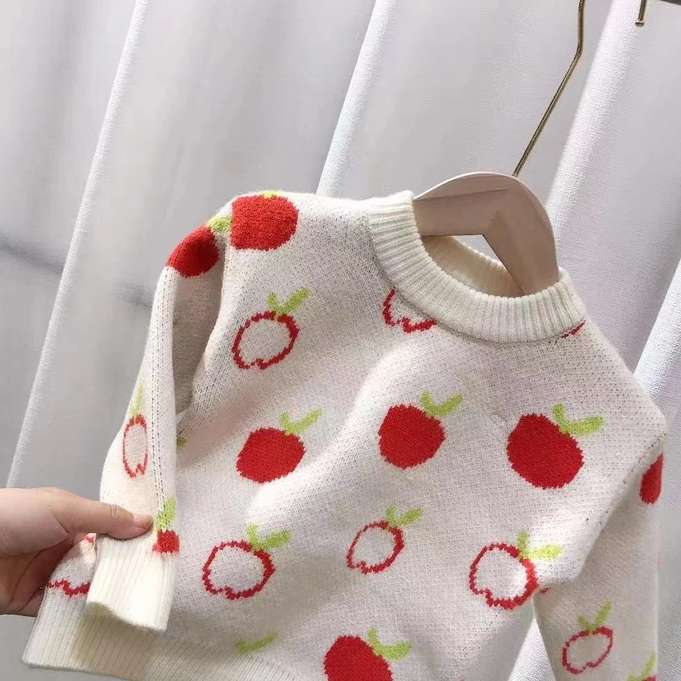 东大萌苹果圆领毛衣XHL-509