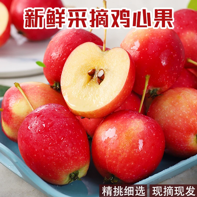 东北特产鸡心果香妃海棠果沙果新鲜孕妇水果吉林锦绣海棠小苹果