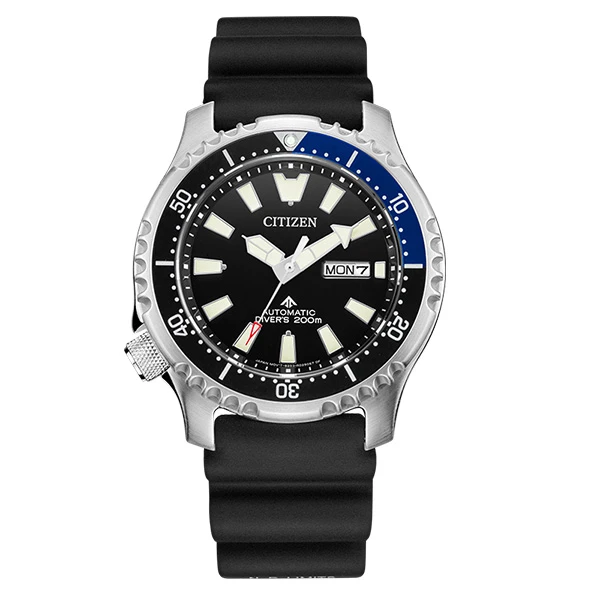 西铁城CITIZEN PROMASTER系列河豚款机械日星双显男表NY0111-11E