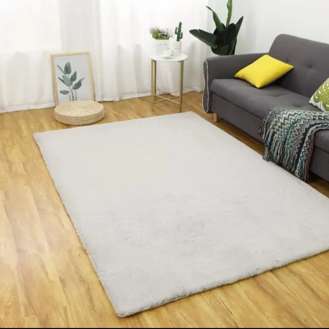 加厚正方仿兔毛地毯细腻柔软亲肤可水洗毛绒地毯床边毯网红家用