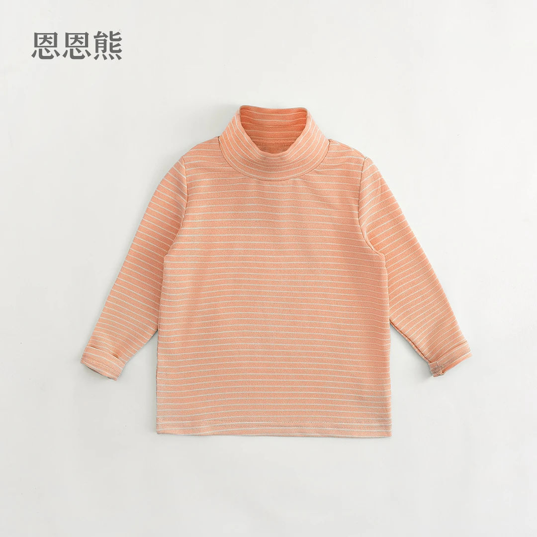 【捡漏100码】女童条纹半高领T恤10994